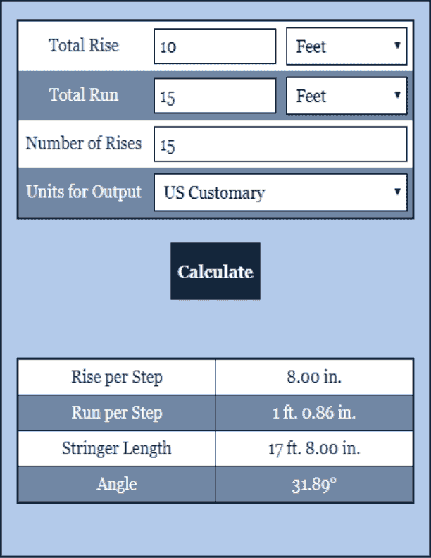 Stair Calculator Construction Calculator